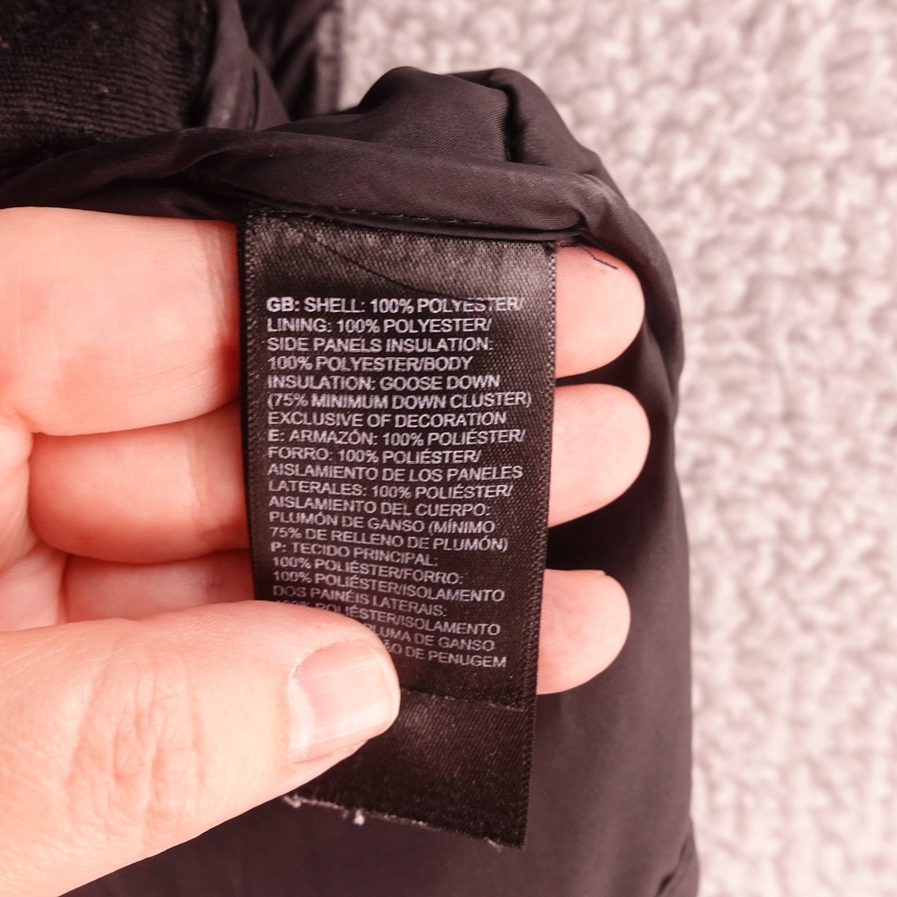 The North Face Womens Medium 550 Down Puffer Vest Black Quilted Insulated Shell - Picture 4 of 8